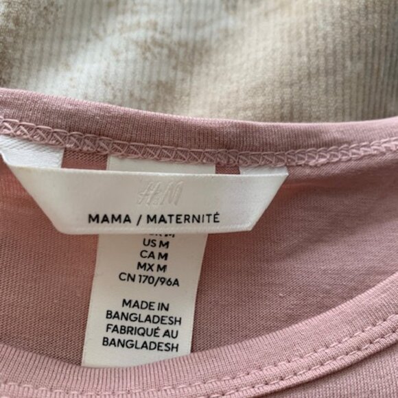 H&M Light Pink Maternity Top; Size Medium - Picture 2 of 2